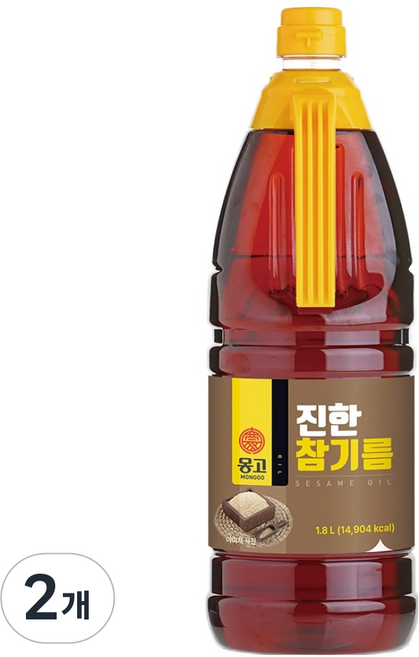 MONGGO FOODS INC. 香濃麻油, 2個, 1.8L