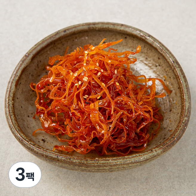 도들샘 양념오징어채, 500g, 3팩