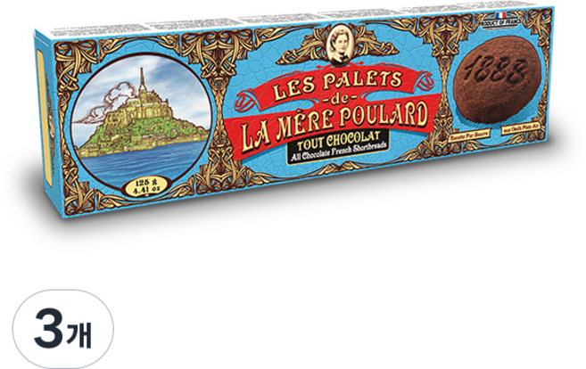 라메르폴라르 팔렛 초코 쿠키, 3개, 125g