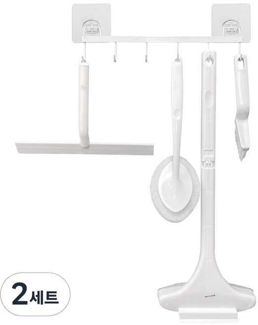 모나코올리브 모던 청소브러쉬 5종 세트, 화이트, 2세트