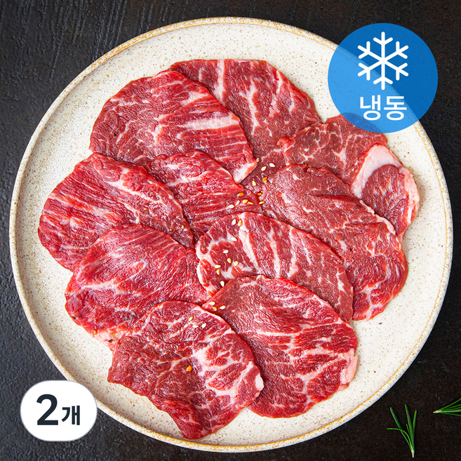 초원 등심 야끼니꾸 (냉동), 2개, 500g