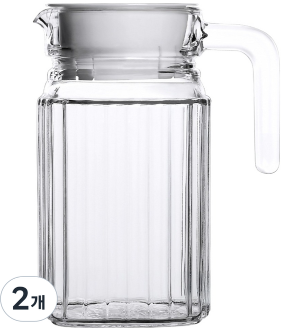 벨라쿠진 베라 유리 냉장고물병, 600ml, 2개