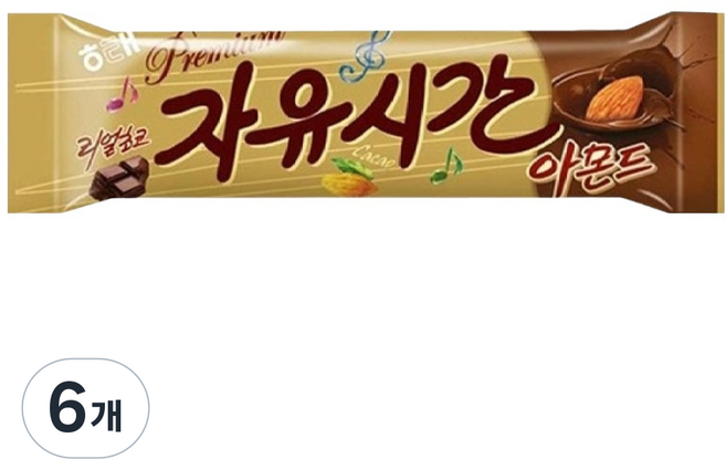 자유시간 아몬드, 36g, 6개