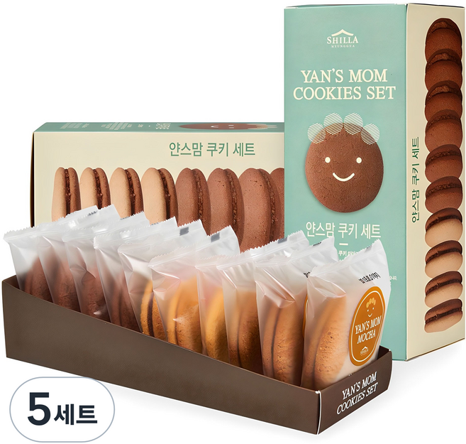 신라명과 얀스맘 쿠키 세트, 650g, 5세트
