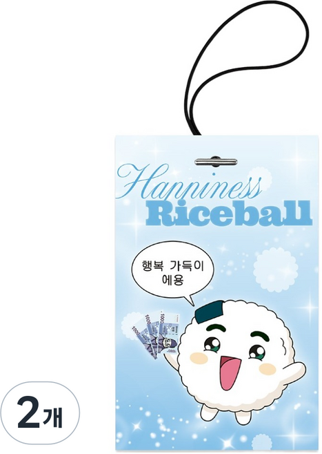 벨르아망 쿵야 센트칩 걸이형 방향제 주먹밥쿵야, 2개, 화이트 로즈