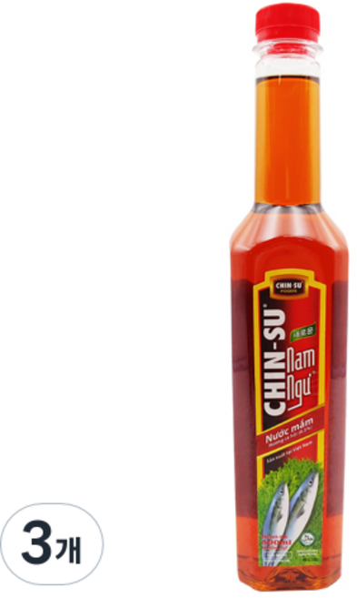 친수 남늑 베트남 피쉬소스 분짜소스용, 3개, 500ml