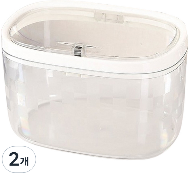 픽앤홈 심플 캡슐세제 보관함 13.5 x 19.7 x 11.7 cm, 투명색, 2개