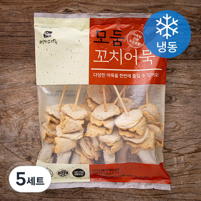 영자어묵 쫄깃한 모둠 꼬치어묵 8개입 + 소스 세트, 580g, 5세트