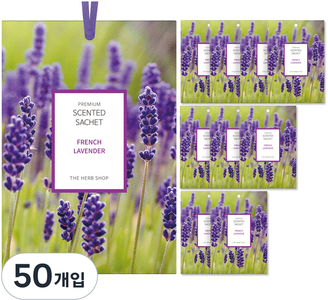 프리미엄 센티드 사쉐 프렌치 라벤더, 10g, 50개입