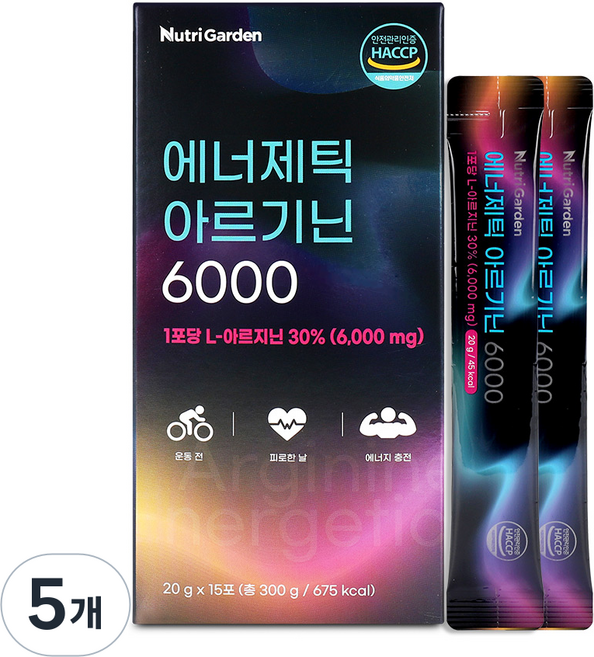 Nutri Garden 能量精胺酸 6000 15入, 300g, 5個