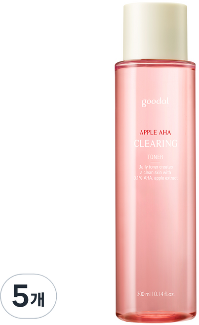 구달 사과 아하 매끈 토너, 300ml, 5개