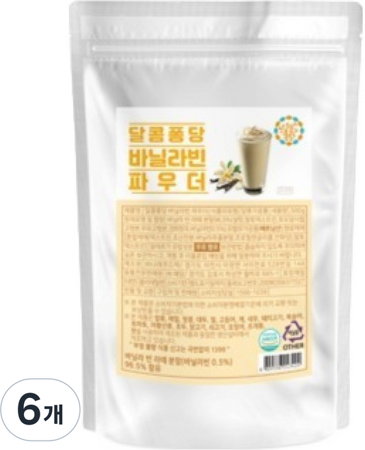 달콤퐁당 바닐라빈 파우더, 500g, 1개입, 6개