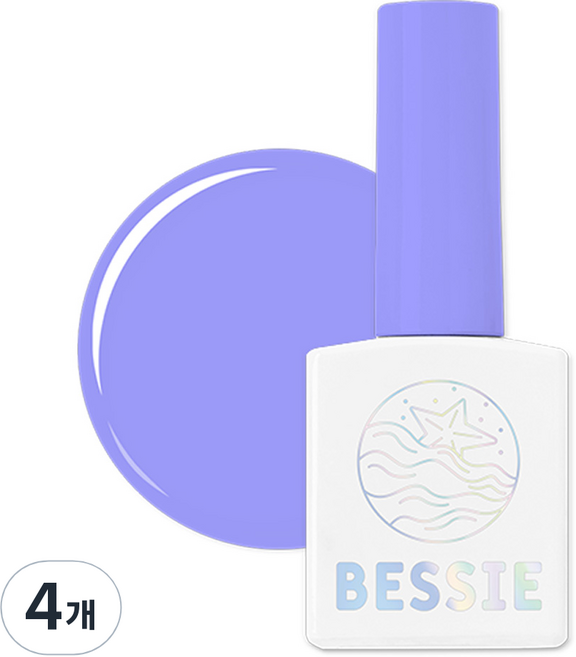 BESSIE 시럽 젤네일, S25 열대야, 11ml, 4개