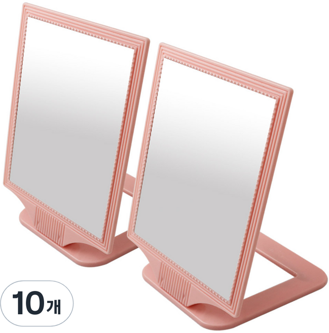세븐스타 진주사각거울 중형, 연핑크, 10개
