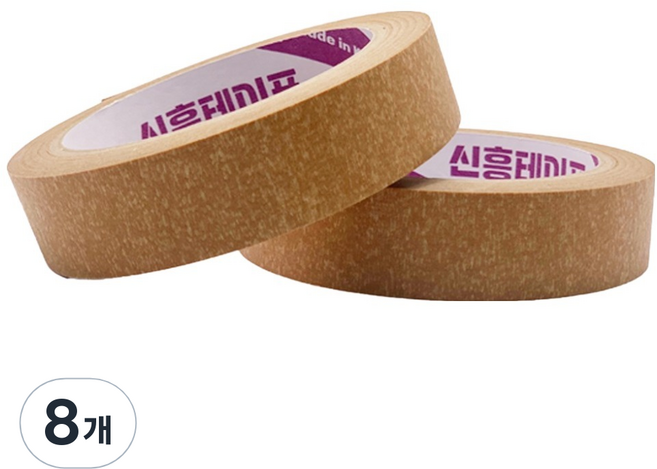 Shin Hung Lava 牛皮紙文具膠帶 24mm x 25m, 8個