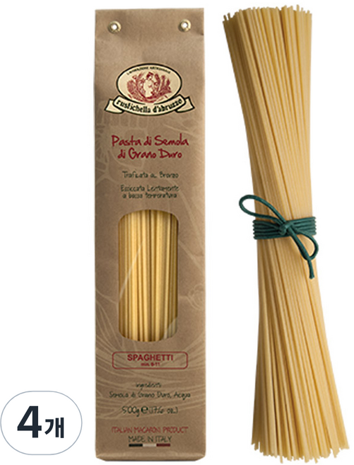 루스티켈라디아브루초 스파게티 면, 500g, 4개