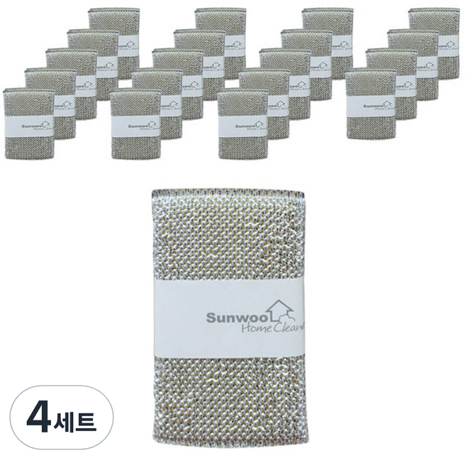 선우랜드 은사수세미, 20개입, 4개