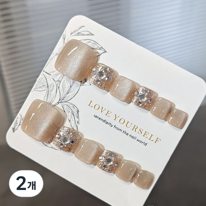 잇템샵 자석 젤 페디큐어 팁, 2개, 랜슬롯