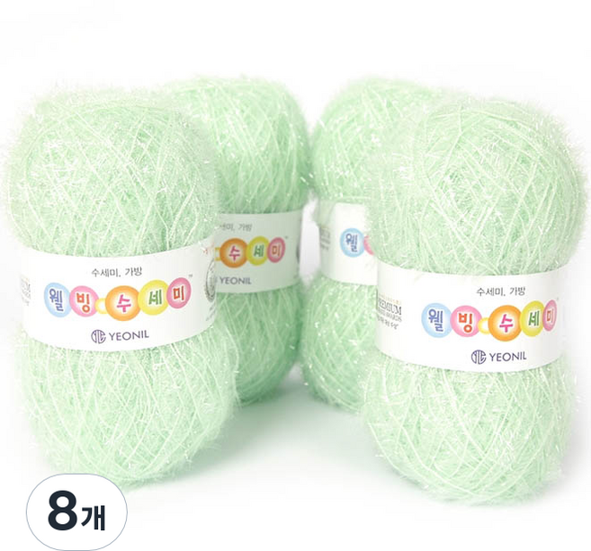 연일섬유 웰빙수세미 실, 74번 연터키, 8개