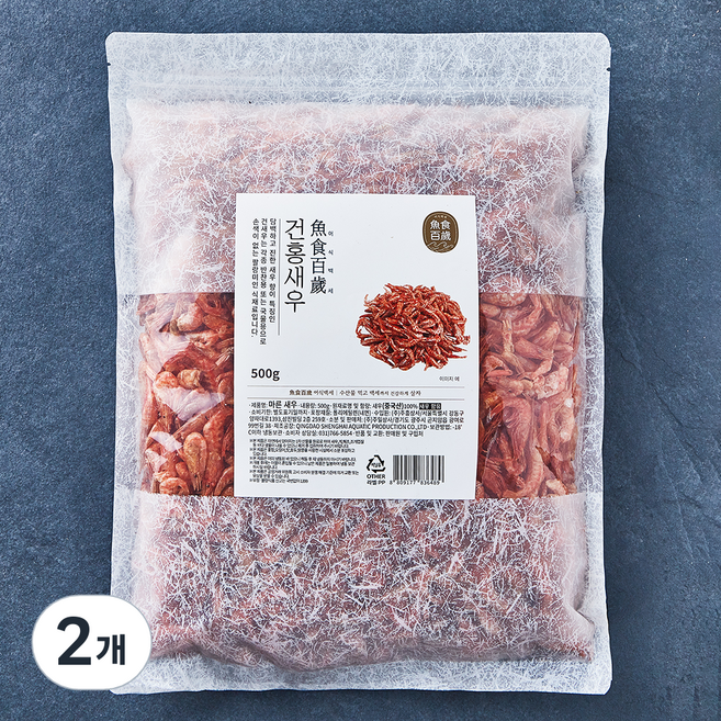 어식백세 건홍새우, 500g, 1개입, 2개