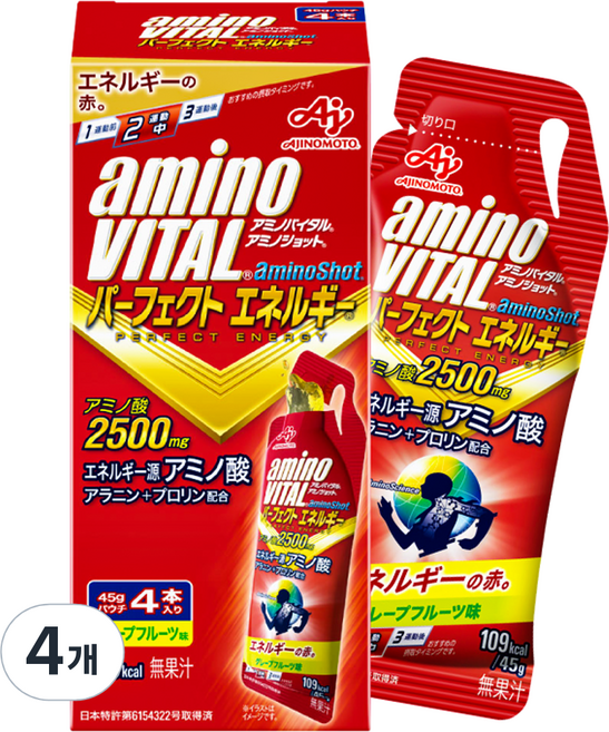 아미노바이탈 아미노샷 4p, 180g, 4개