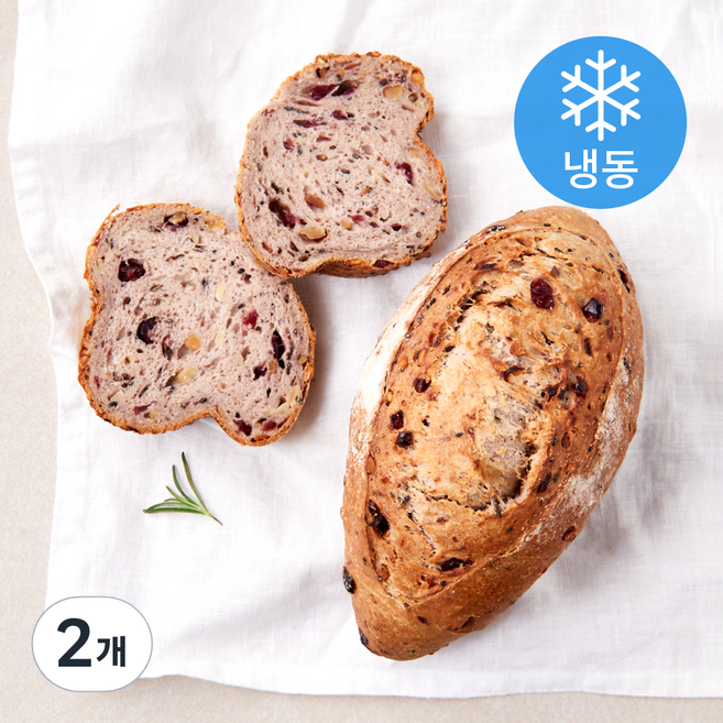 더브레드블루 통밀발효종빵 (냉동), 300g, 1개입, 2개