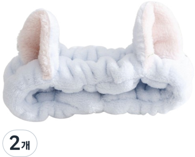 제이밀 고양이귀 세안밴드, 블루, 2개