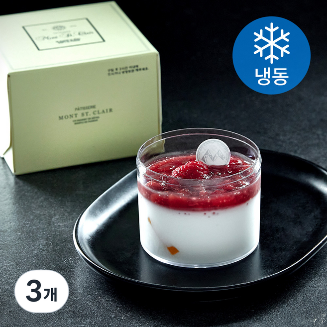 몽상클레르 라즈베리 파나코타F (냉동), 120g, 1개입, 3개