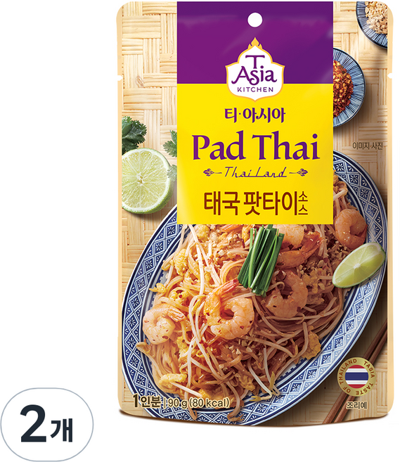 티아시아키친 태국 팟타이 소스, 90g, 2개