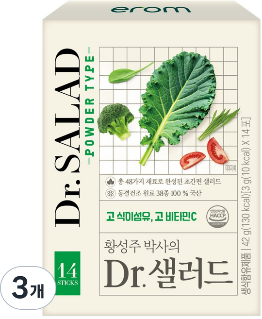 이롬 황성주박사의 닥터샐러드 3g x 14p, 42g, 3개
