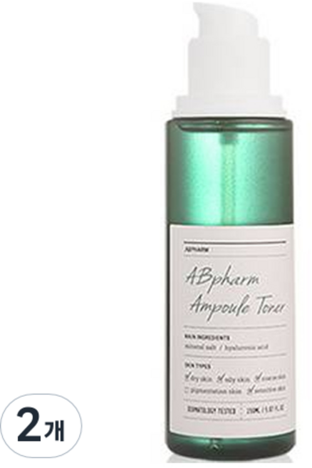 에이비팜 더마 솔트 히알루로닉 앰플토너, 2개, 150ml