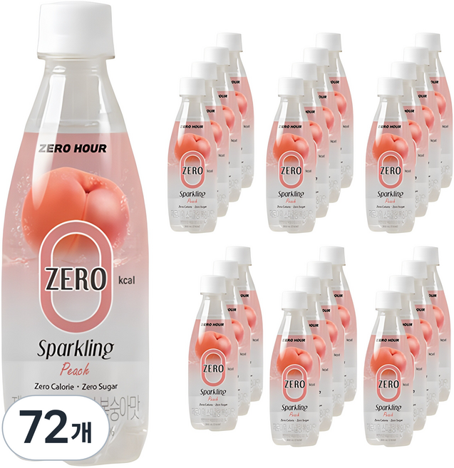 메디쿼터스 제로아워 복숭아맛 스파클링, 350ml, 72개