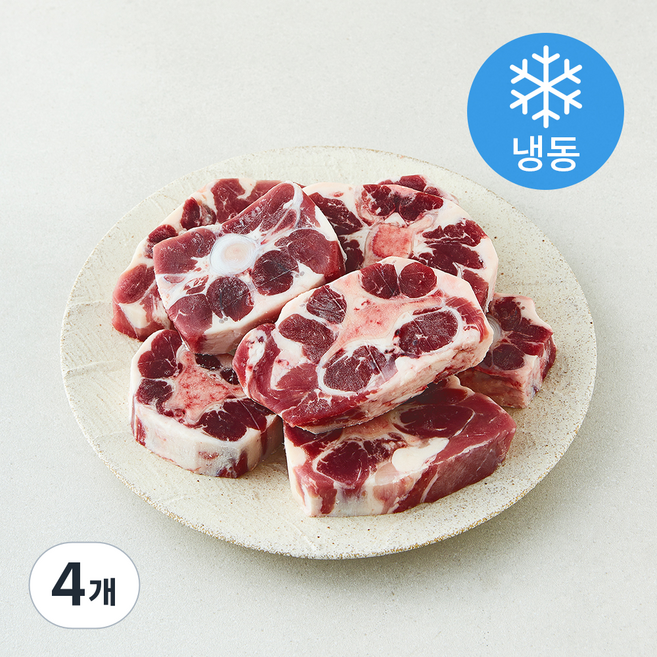 미트엔조이 호주산 알꼬리 찜 탕용 (냉동), 4개, 1kg