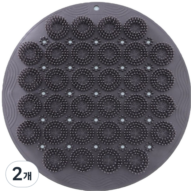 올이즈유 발씻기 풋브러쉬 그레이, 382g, 2개, 1개입