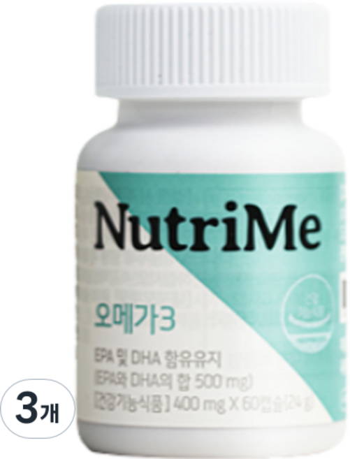뉴트리미 오메가3 24g, 60정, 3개