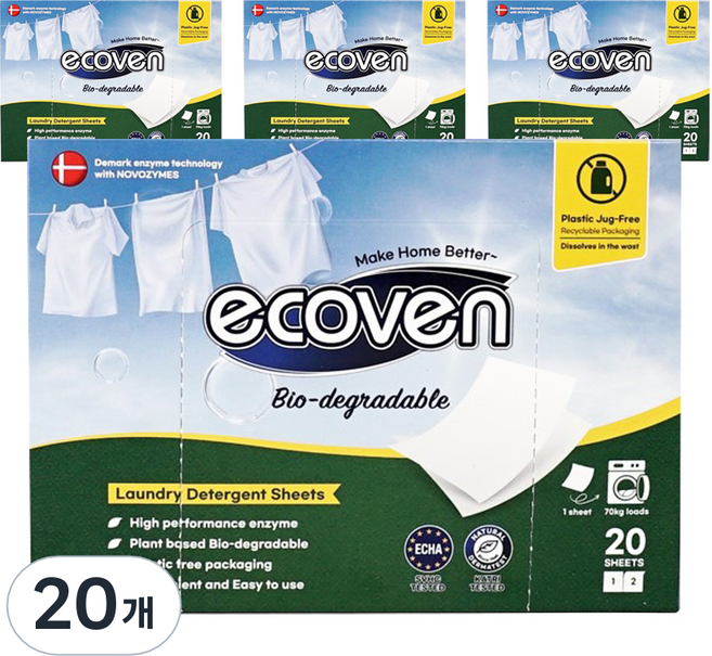에코벤 시트세제, 20개, 20개입