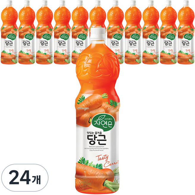 자연은 당근 주스, 1.5L, 24개