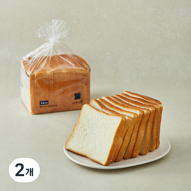 도제식빵 1.5cm, 600g, 2개