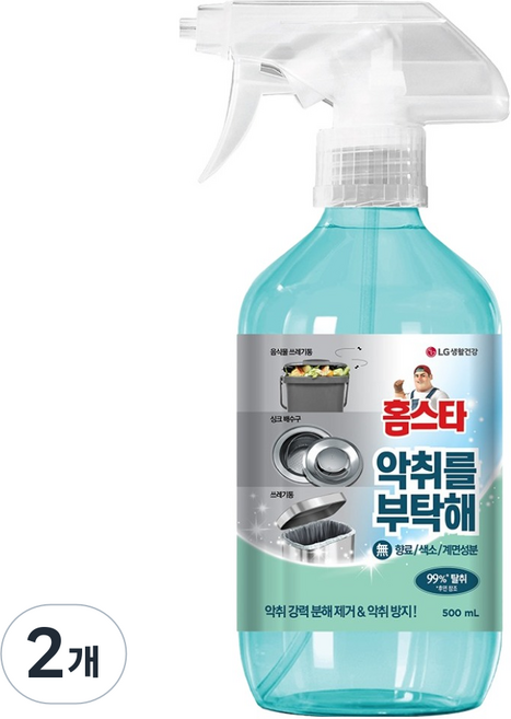 홈스타 악취를 부탁해 계피향 본품, 500ml, 2개