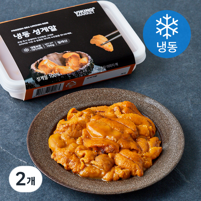 바이킹마켓 성게알 (냉동), 2개, 100g