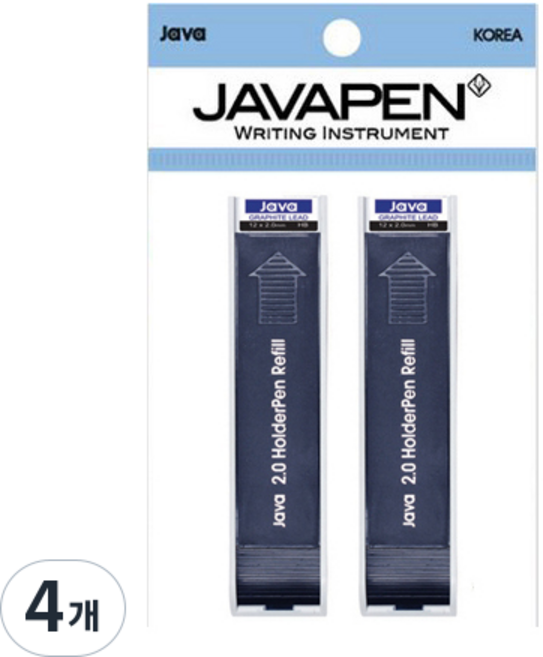 JAVAPEN 筆芯 2.0mm 12入, 黑色, 4個