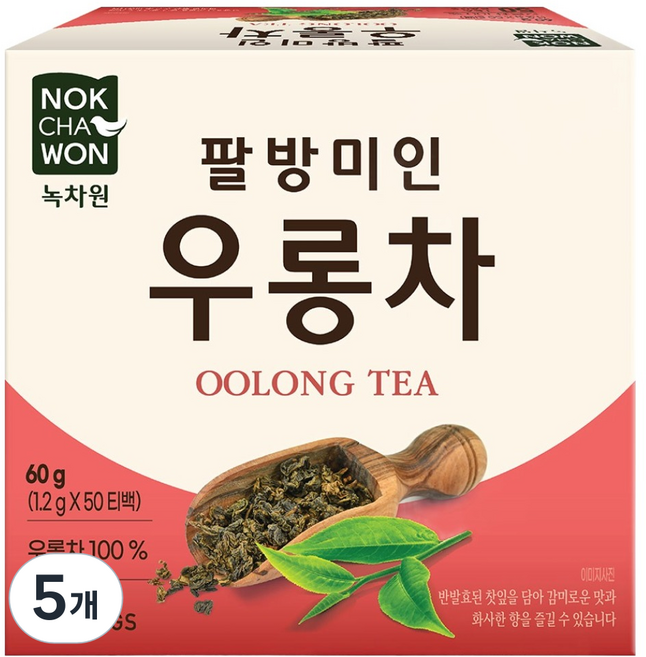 녹차원 팔방미인 우롱차, 1.2g, 5개, 50개입