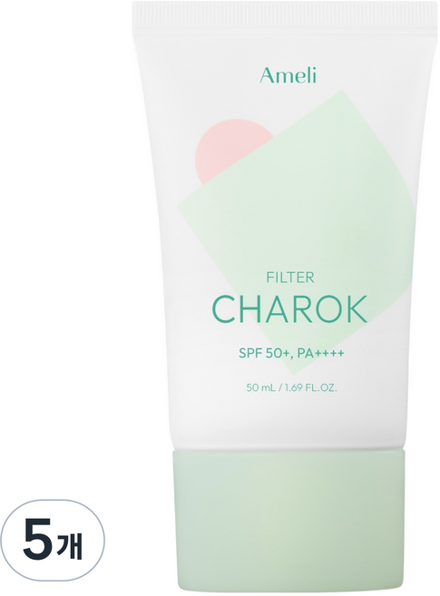 아멜리 컴플리먼트 시리즈 차록 필터 선스크린 SPF50+ PA++++, 50ml, 5개