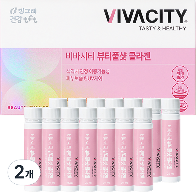 비바시티 TFT 뷰티풀샷 콜라겐, 350ml, 2개