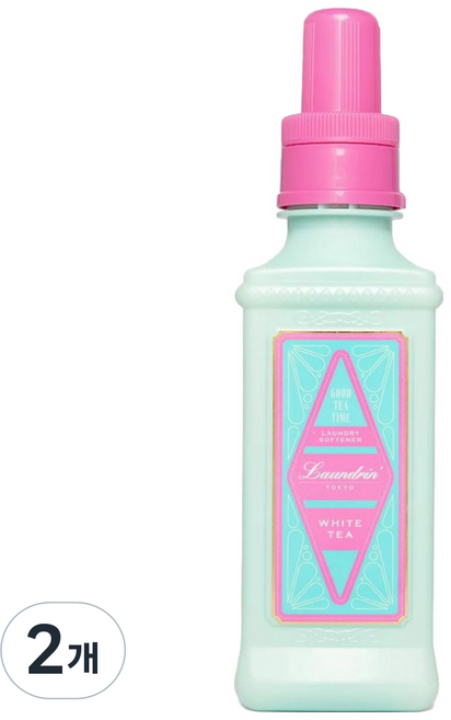 란도린 섬유유연제 화이트 티, 2개, 600ml