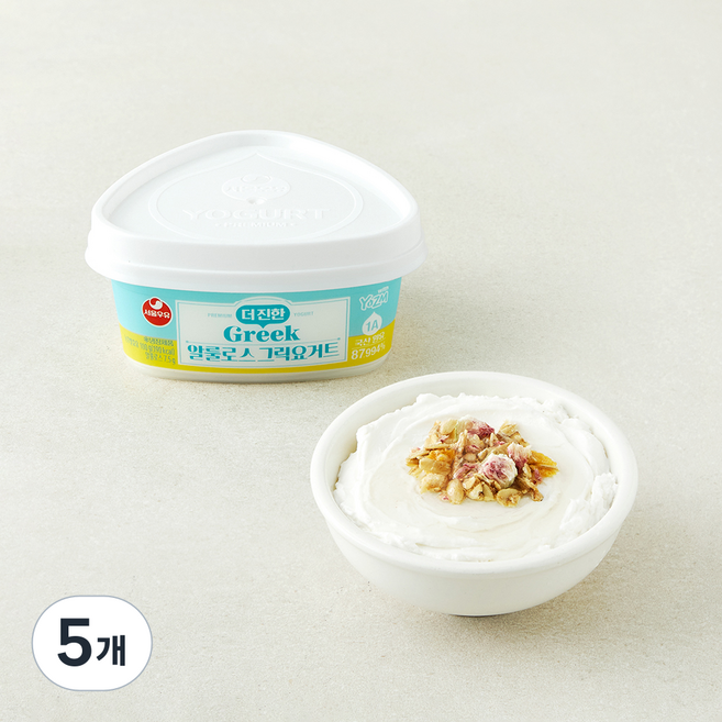 서울우유 더진한 알룰로스 그릭 요거트, 100g, 5개