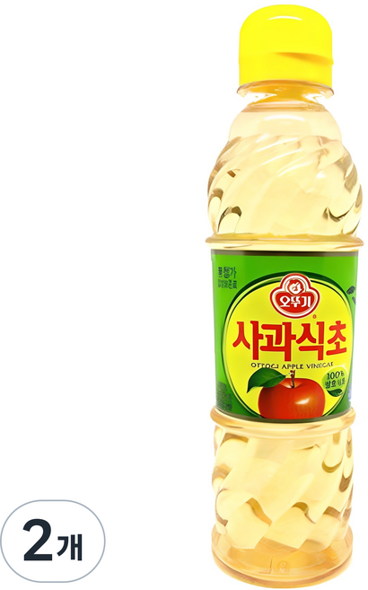 오뚜기 사과식초, 500ml, 2개