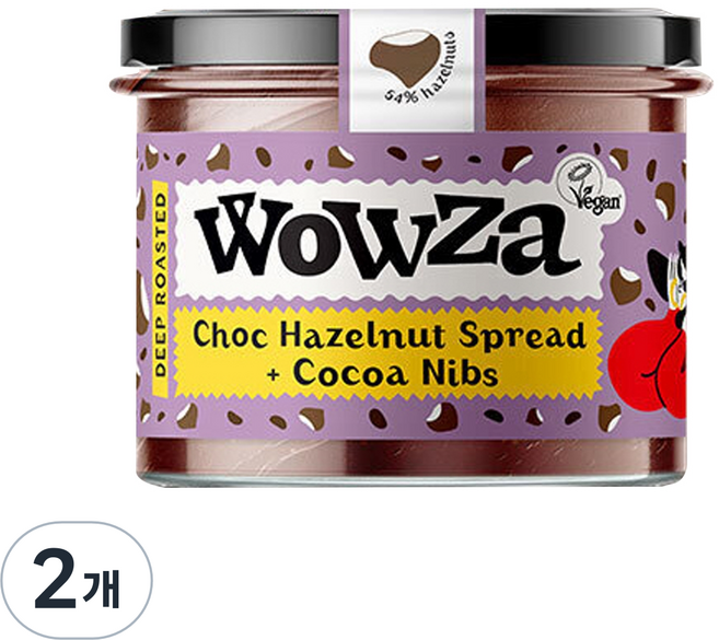 와자 초키 헤이즐넛 스프레드 카카오닙, 180g, 2개