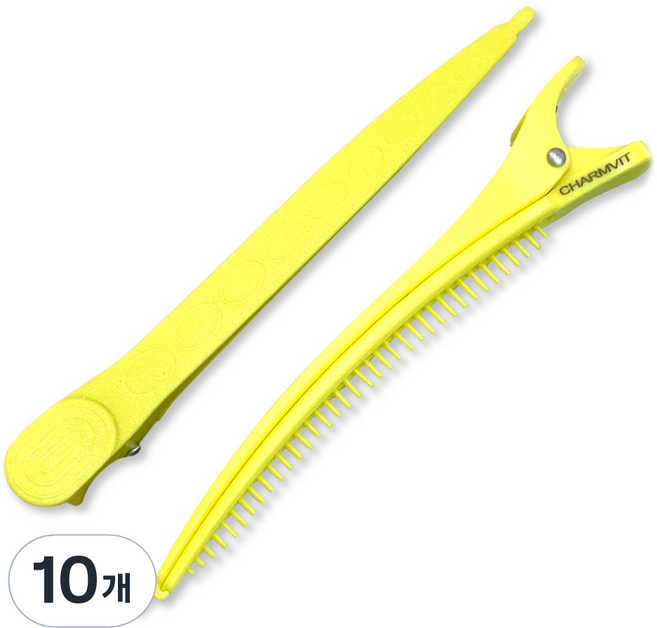 그레이거 똑딱 멀티 헤어클립, 10개, 옐로우