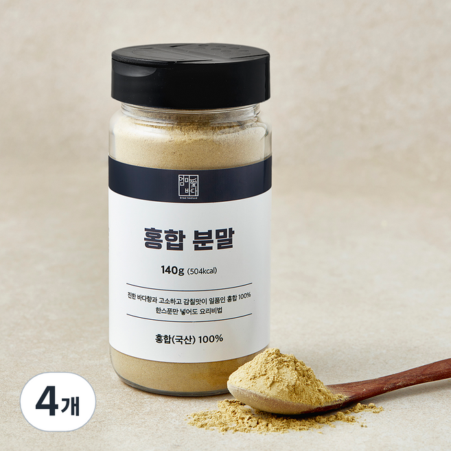 엄마애바다 홍합분말, 140g, 4개, 1개입